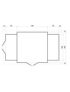TIMBELA M389 Cobertizo de jardín de madera de fácil montaje 5,41 M X 206cm X 218cm 19mm Tablones naturales para almacenamiento al aire libre y muebles de jardín - Product Image 4