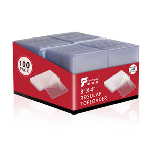 3x4 "<span class=keywords><strong>Toploaders</strong></span> 35pt <span class=keywords><strong>Ultra</strong></span> Clear <span class=keywords><strong>Pro</strong></span> Quality Toploader Trading Card Top Loader 3x4 Topload Card Holder - Product Image 1