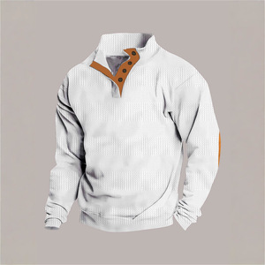 Sudadera de Jacquard americana europea para <span class=keywords><strong>hombre</strong></span>, jersey de lana de manga larga, sólido, cálido, táctico, transfronterizo para <span class=keywords><strong>Amazon</strong></span> - Product Image 3