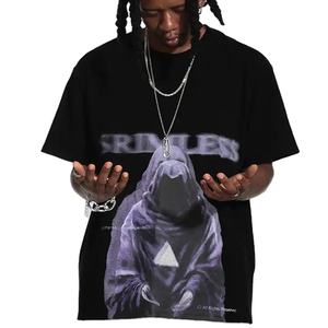 Camiseta personalizada <span class=keywords><strong>boohoo</strong></span> diseños de transferencia de calor para hombres camiseta de gran tamaño a granel superdye camiseta negra - Product Image 1