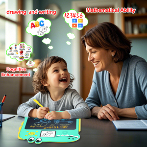 Tablet Educativo <span class=keywords><strong>per</strong></span> <span class=keywords><strong>Bambini</strong></span> con Lavagna LCD, Dispositivo di Studio <span class=keywords><strong>per</strong></span> Disegno, Lettura e Matematica - Product Image 5