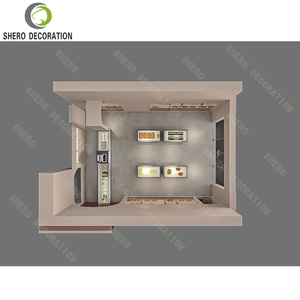 ออกแบบตกแต่งภายในร้านเบเกอรี่หรูหรา เคาน์เตอร์โชว์ขนมปัง เค้ก และของหวานทำจากกระจกคุณภาพสูง เฟอร์นิเจอร์ร้านเบเกอรี่แบบสั่งทำพิเศษสำหรับร้านค้า - Product Image 6