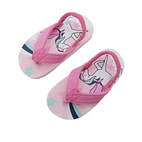 Sandales d'été pour filles à bout ouvert, semelle souple, chaussures pour enfants à enfiler, tongs d'extérieur avec fonction de massage et de désodorisation