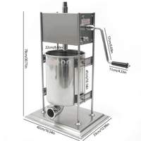 Machine à Churros Manuelle Commerciale 10L en Acier Inoxydable pour la Fabrication de Churros Longs Espagnols – Vente en Gros Usine