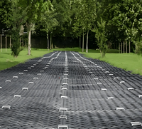 Tapis de protection du sol en HDPE recyclé, panneau antidérapant pour chantier forestier