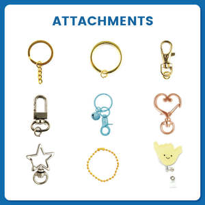 سلسلة المفاتيح المطبوعة المخصصة الخاصة بها طباعة الايبوكسي واضحة الاكريليك سحر أنيمي المفاتيح بالجملة - Product Image 5