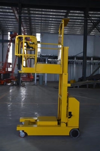 Thủy lực một bài di động rửa xe nhà để xe duy nhất bài xe nâng/cột duy nhất 6M 8M <span class=keywords><strong>10m</strong></span> nhôm nâng người đàn ông nâng - Product Image 4