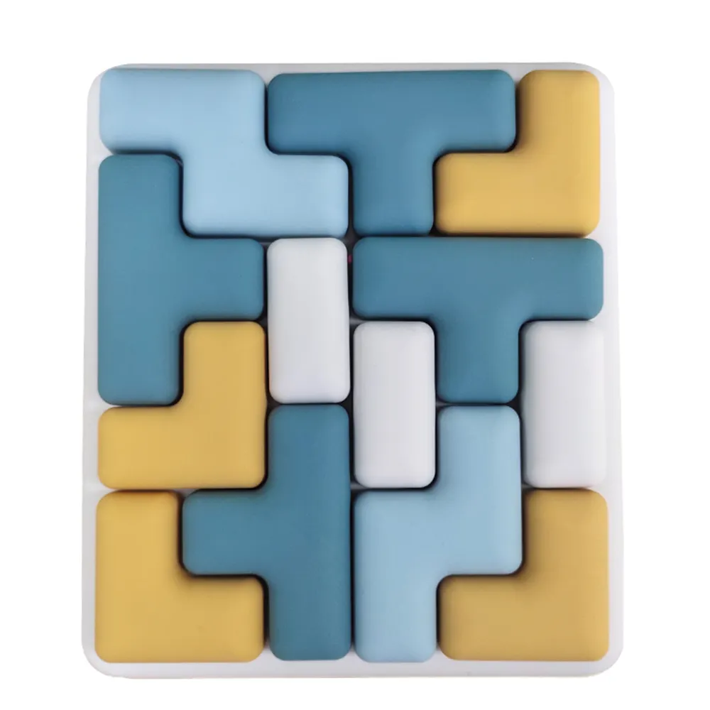 2024 Latest Kids Educational Toy Jigsaw Silicone A Tetris Puzzle Pentominoes Silicone Block Puzzle For Children Adult