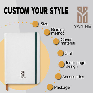 맞춤형 로고 A5 하드커버 노트북, 비즈니스 사무용 기업 기록을 위한 고급 디자인의 데일리 어젠다 플래너 - Product Image 5