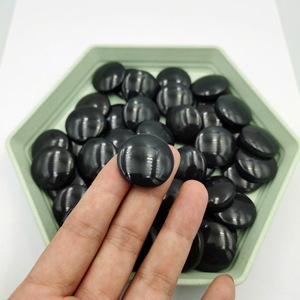Black <b>Round</b> Jade Stone 25mm Seat <b>Cushion</b> For Buttocks Therapy Use - Product Image 1