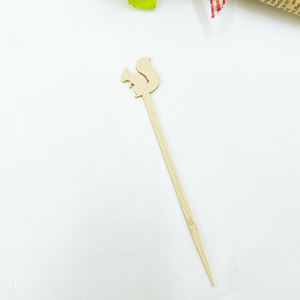 100% pinchos de bambú Natural estilo de dibujos animados Corndog Pick estilo coreano palos de <span class=keywords><strong>parrilla</strong></span> de Gas sin recubrimiento fácil de limpiar saludable - Product Image 6