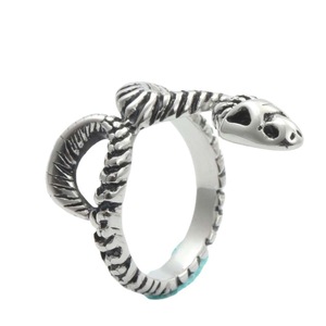 Anillo de Serpiente para Hombre, Diseño 3D Retro de Animal del Zodiaco en Plata, Estilo Punk, Joyería de Moda, Regalo - Product Image 1