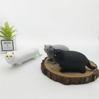 Jouets anti-stress les plus populaires en TPR, simulation d'animaux, chat, balle à pincer, décompression, jouets moelleux à presser pour enfants