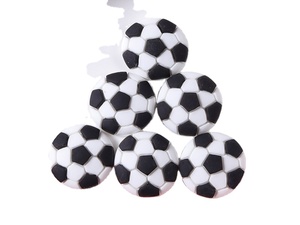 Cabujones planos deportivos de resina para decoración del hogar, 100 unidades, para fútbol, baloncesto, voleibol, Softball, bricolaje - Product Image 2