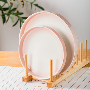 Wholesale Hotel Used pink 16-Piece Porcelain <strong>Dinnerware</strong> <strong>Set</strong> with Gold Rim CE Certified Food Contact Safe Cup Kit <strong>Marble</strong> Pattern - Product Image 2