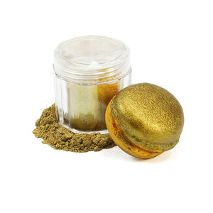 Aditivo alimenticio Polvo de brillo dorado sin titanio E171 Polvo de brillo comestible gratis para decoraciones de pasteles - Product Image 1