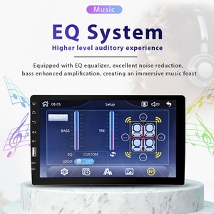 Podofo 9 ''1 DIN Xe Stereo Carplay Android Tự Động Xe Đài Phát Thanh Duy Nhất DIN Xe MP5 Máy Nghe Nhạc Bt FM EQ + Microphone Tự Động Thiết Bị Điện Tử - Product Image 3