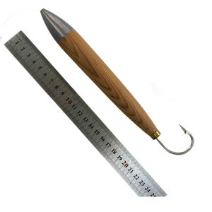 Bouchons de cèdre gréés de 4 "leurres de pêche à la traîne <span class=keywords><strong>au</strong></span> thon naturel - Product Image 4