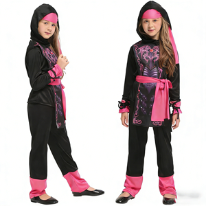 <span class=keywords><strong>Disfraz</strong></span> de Dragón <span class=keywords><strong>Ninja</strong></span> para Niños y Niñas, Camisa de Manga Larga y Pantalones, Traje de Guerrero Samurai, <span class=keywords><strong>Disfraz</strong></span> de Halloween - Product Image 1