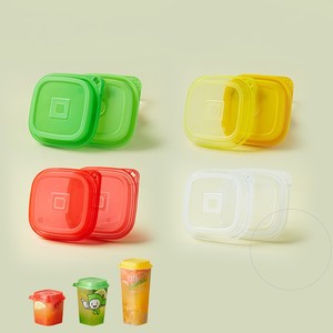 12oz đơn tường nhựa dùng một lần món tráng miệng ly với shatterproof rõ ràng nắp vuông cho trà sữa Vodka nước khoáng người nước ngoài Logo - Product Image 6