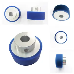 Fast Delivery Rubber Coating Wheel 100mm 200mm Printing Industrial Polyurethane Coated Wheel