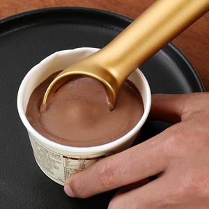 Dual-mục đích Hợp kim nhôm <span class=keywords><strong>Ice</strong></span> Cream Scoop & đa chức năng trái cây scooper biểu tượng tùy chỉnh nguồn cung cấp Nhà Bếp - Product Image 3