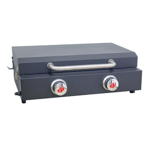 Grill à <span class=keywords><strong>gaz</strong></span> propane de 22 pouces, <span class=keywords><strong>plancha</strong></span> à 2 brûleurs pliable avec couvercle <span class=keywords><strong>pour</strong></span> la maison et le camping - Product Image 2