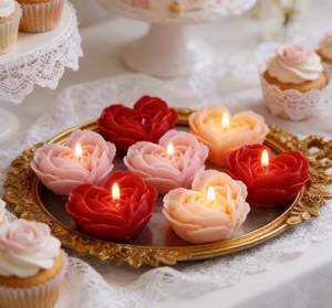 Heart-Shaped Aromatherapy Scented Soy Wax <b>Candle</b>-Handmade Environment-Friendly for Birthdays Parties Chinese New Year More - Product Image 6