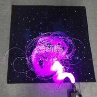 Équipement de salle sensorielle Moetry 120*120cm Tapis à fibres optiques LED Tapis de lumière sensorielle pour centre de thérapie de garderie