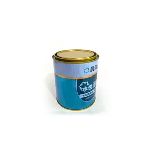 Tambour de fer à peinture vide rond personnalisable de 1 litre 1/4 gallon pour peinture à base d'eau