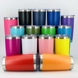 20oz Custom Logo Powder Coating Double Wall Vacuum Coffee Mug Stainless Steel Insulated Tumbler With Lid Insulated <b>Water</b> <b>Bottle</b> - Product Image 5