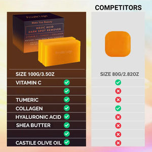 Sapone Naturale OEM per la Cura della Pelle, Correttore di Macchie Scure, Schiarente e Idratante, Fatto a Mano con Curcuma e Acido Kojico per Viso e Corpo - Product Image 6