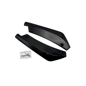 Carbon Fiber Rear Bumper <b>Corner</b> <b>Protectors</b> Black With Screws For Car Retrofit Upgrade - Product Image 3