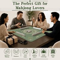 Tapis de mahjong américain géométrique vert sauge, protection de bureau rembourrée en caoutchouc, insonorisant, imperméable, résistant aux liquides, sans plis