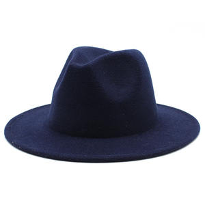 Rongguang Groothandel Casual Multicolor Hoge Kwaliteit Vintage Brede Rand Fedora Hoeden Voor Vrouwen Mannen - Product Image 6