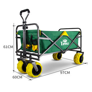 Todo terreno Wide <span class=keywords><strong>Auto</strong></span> Neumáticos Garden Wagon, Carro de mano plegable 90 L Almacenamiento Carga hasta 120 kg - Product Image 5