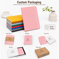 Carnet A5 A6 personnalisé avec logo, couverture souple, journal, agenda avec bande élastique pour le bureau, l'école, les affaires, cadeau prêt à être expédié
