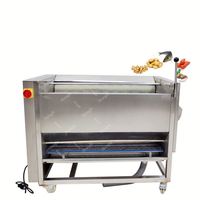 Heetverkopende palmvruchten borstel reinigingsmachine wortelrollerborstel gember kurkuma wasmachine automatische fruitwasmachine