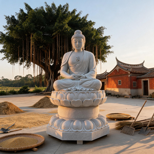Statue traditionnelle de <span class=keywords><strong>Bouddha</strong></span> Guanyin assis, sculpture religieuse personnalisable pour la décoration des temples, la méditation zen et les espaces sacrés - Product Image 2