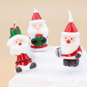 Factory Price Classic Christmas Santa Claus Shaped Birthday Cake <b>Candles</b> for Home and Kids Party New Year Decoration - Product Image 1