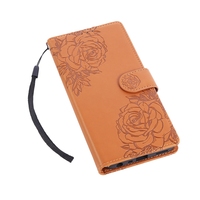 Funda de cuero tipo cartera para Xiaomi Redmi Note 11 Pro /9A/9C/11A/13C/Note 12 Pro 5G/Note 9 Pro, funda con tapa de diseño rosa