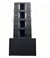 Q1-26 Dual 10-inci 2-Way Passive Line Array Speaker 8 Ohm Kotak Kayu Profesional PA Audio Panggung