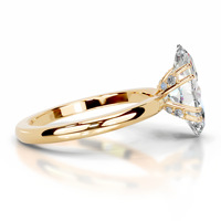 Bague en Moissanite 5 carats taille Marquise avec halo caché, en argent sterling 925 plaqué or 18 carats, bijoux raffinés en Moissanite D VVS1 pour femme