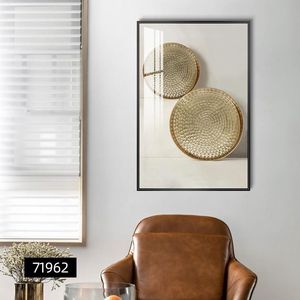 40*60 S3 Cadre en alliage d'aluminium en verre Galerie <span class=keywords><strong>de</strong></span> peintures suspendues décoration murale <span class=keywords><strong>salon</strong></span> TV canapé fond cristal décoration murale - Product Image 4