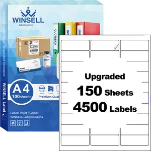 Continuous Product Etiketten 84 100 Product Sticker Custom Printing Labels A4 Size Sheets