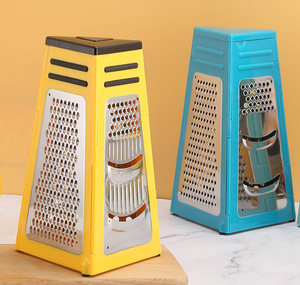 <span class=keywords><strong>Boîte</strong></span> à <span class=keywords><strong>râpe</strong></span> à fromage pour la cuisine en acier inoxydable avec 4 côtés, râpes à fromage et à épices avec poignée pour légumes, gingembre, pommes de terre - Product Image 2