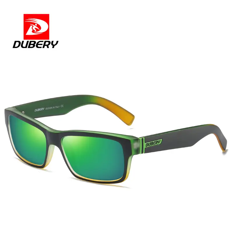 D189 DUBERYトレンディなヴィンテージまばゆいばかりの色のサングラスuv400pr男性用スクエアサイクリングサングラス