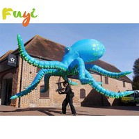 Offre Spéciale : Modèle Gonflable Pieuvre Bleue, Décoration Personnalisée, Costume Gonflable de Pieuvre Marionnette
