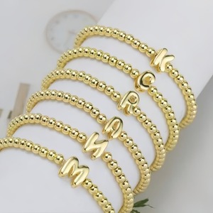 Collar <span class=keywords><strong>con</strong></span> Colgante de 26 Letras <span class=keywords><strong>con</strong></span> Diamantes, Accesorio de Joyería DIY, <span class=keywords><strong>Cadena</strong></span> <span class=keywords><strong>con</strong></span> Cuentas de Burbuja - Product Image 4