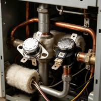 Nuevo Termostato Bimetálico KSD-301 con Sensor de Temperatura y Apagado Instantáneo para Hervidores Eléctricos